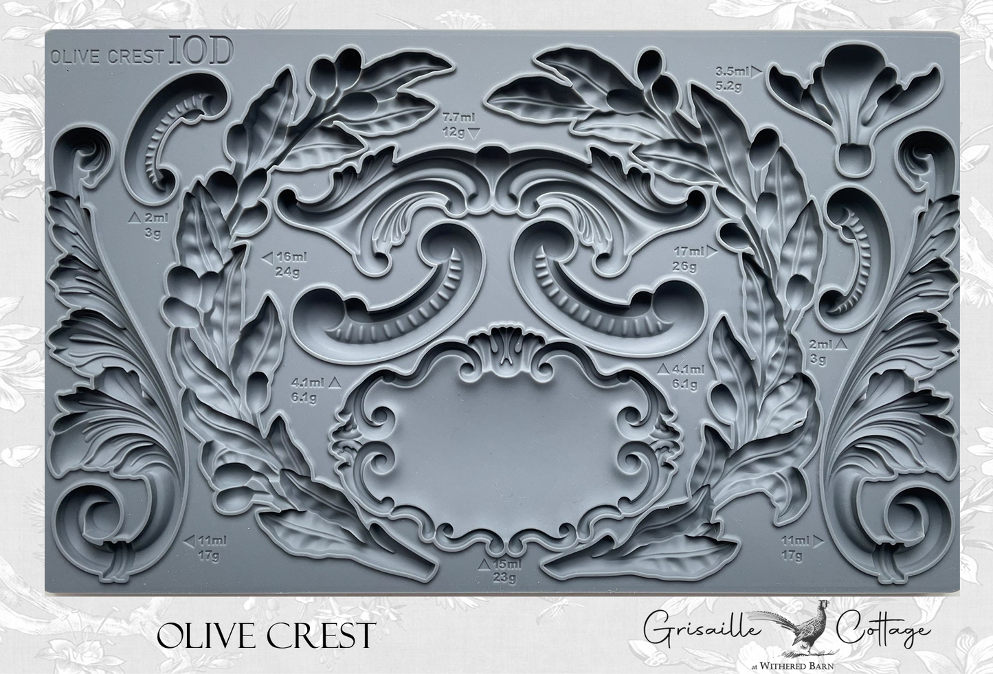 Olive Crest ~ IOD Decor Mould