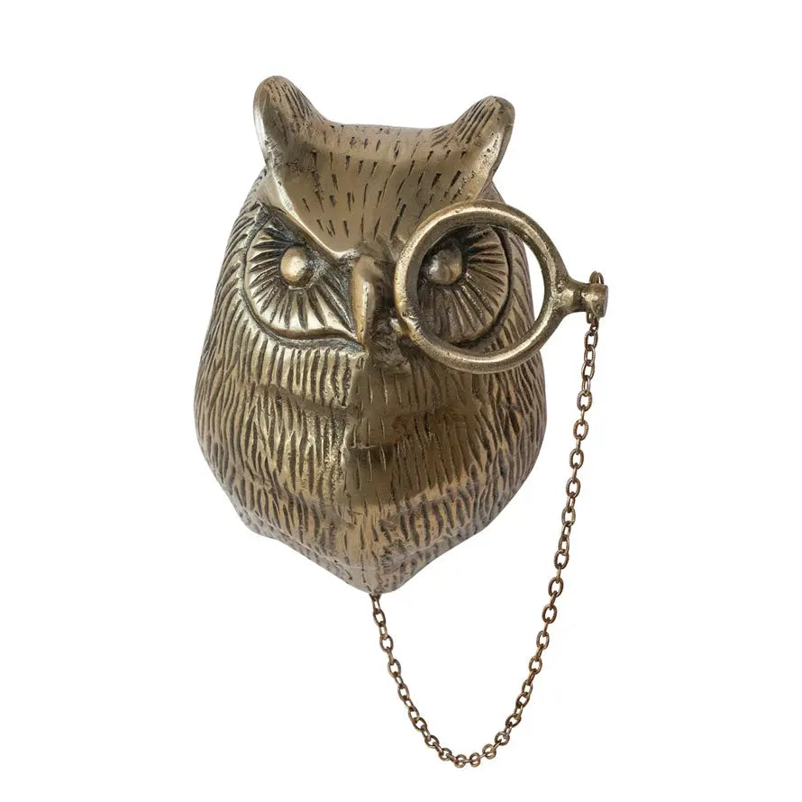 Oliver the Owl Bronzed Aluminum Wall Mount