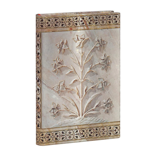 Taj Mahal Flowers Agra - Mini Hardcover Journal