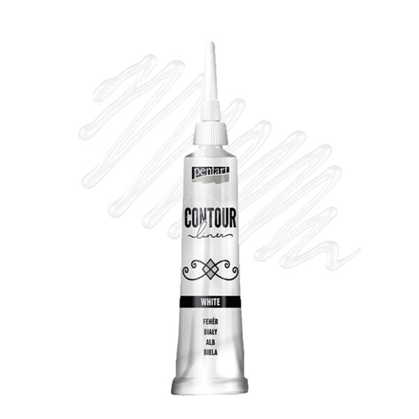 White - Pentart Contour Liner 20ml