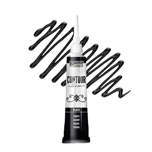 Black - Pentart Contour Liner 20ml