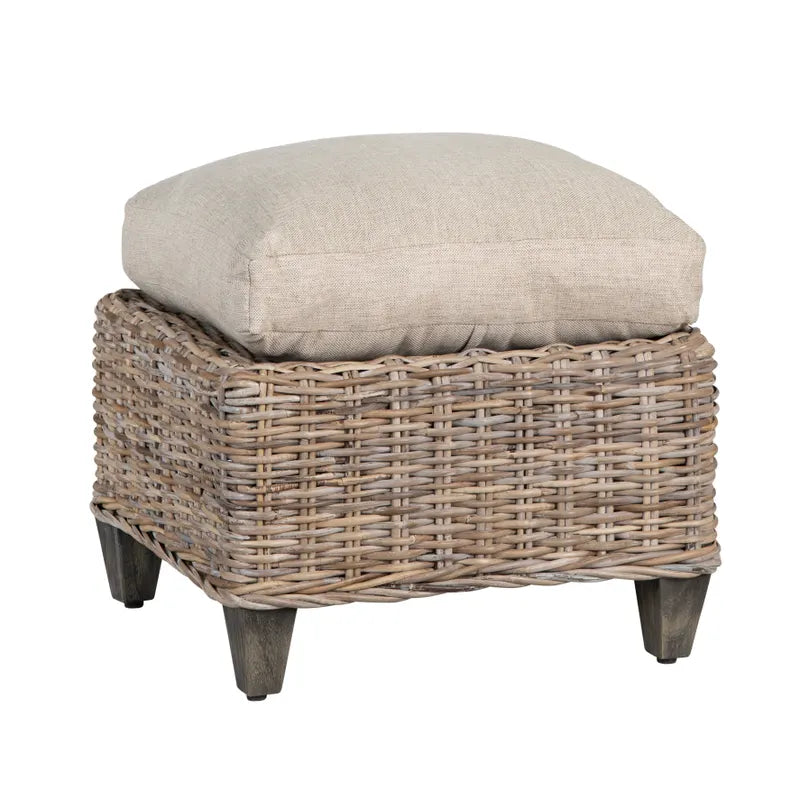 Cottage Rattan Ottoman - (𝐏𝐢𝐜𝐤-𝐔𝐩 𝐎𝐧𝐥𝐲)