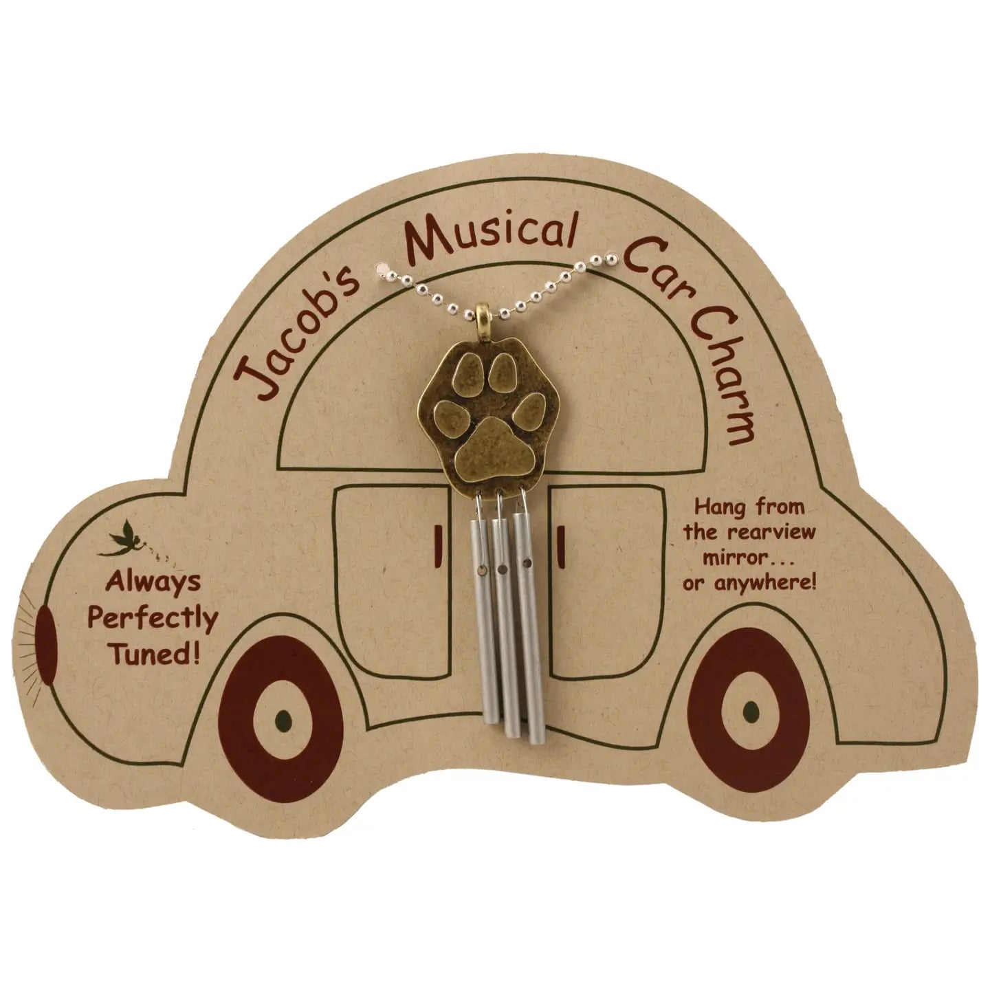 Paw Print - Jacob's Musical Car Charm Chime