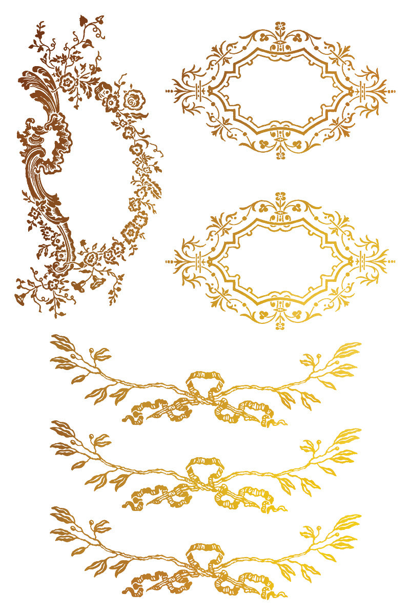 Petit Ornaments - Gilded Collection - 8 Sheet, 8x12 Pad IOD Decor Transfer™