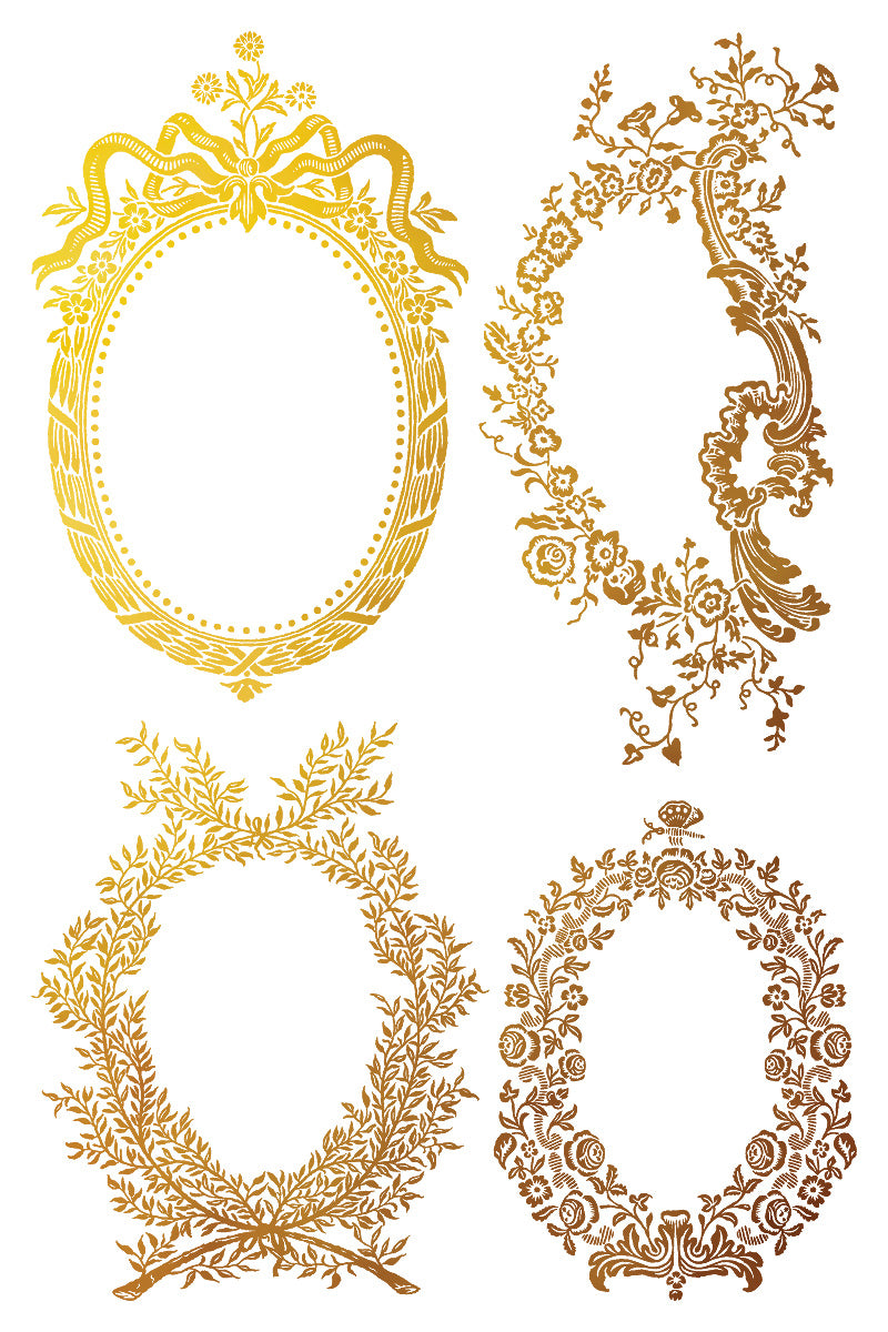 Petit Ornaments - Gilded Collection - 8 Sheet, 8x12 Pad IOD Decor Transfer™