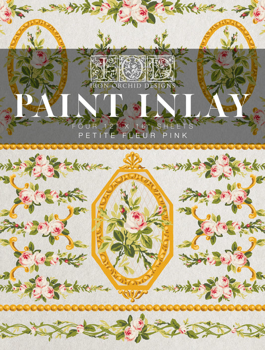 Petite Fleur Pink - IOD Paint Inlay™ LIMITED EDITION