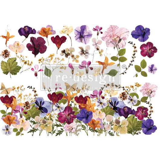 Pressed Flowers 24inx35in (2-Sheets) - Redesign Decor Transfer®