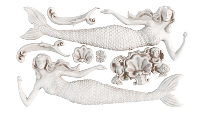 Sea Sisters (𝗨𝘀𝗲𝗱 - 𝗟𝗶𝗸𝗲 𝗡𝗲𝘄) - IOD Decor Mould
