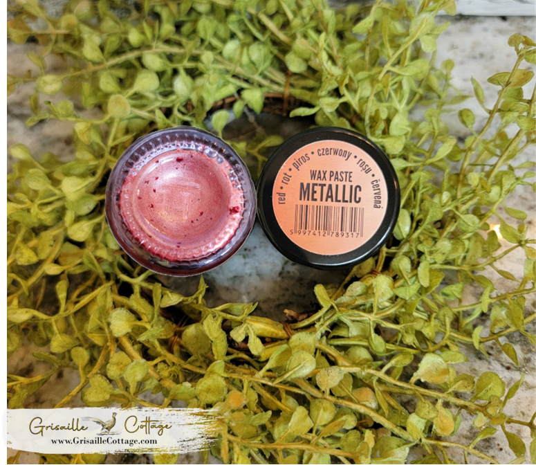 Red - Pentart Metallic Embellishing Wax Paste