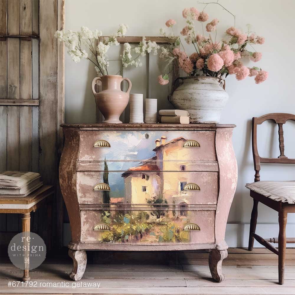 Romantic Getaway A 19.5" x 30" - Decoupage Tissue Paper