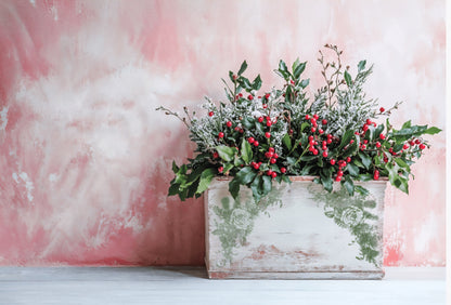 Holly & Pine - IOD Decor Stamp