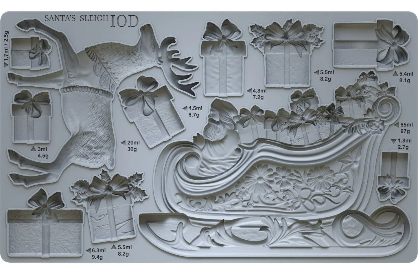 Santa's Sleigh - IOD Decor Mould  (Limited Release)