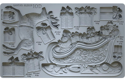 Santa's Sleigh - IOD Decor Mould  (Limited Release)