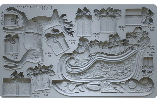 Santa's Sleigh - IOD Decor Mould  (Limited Release)