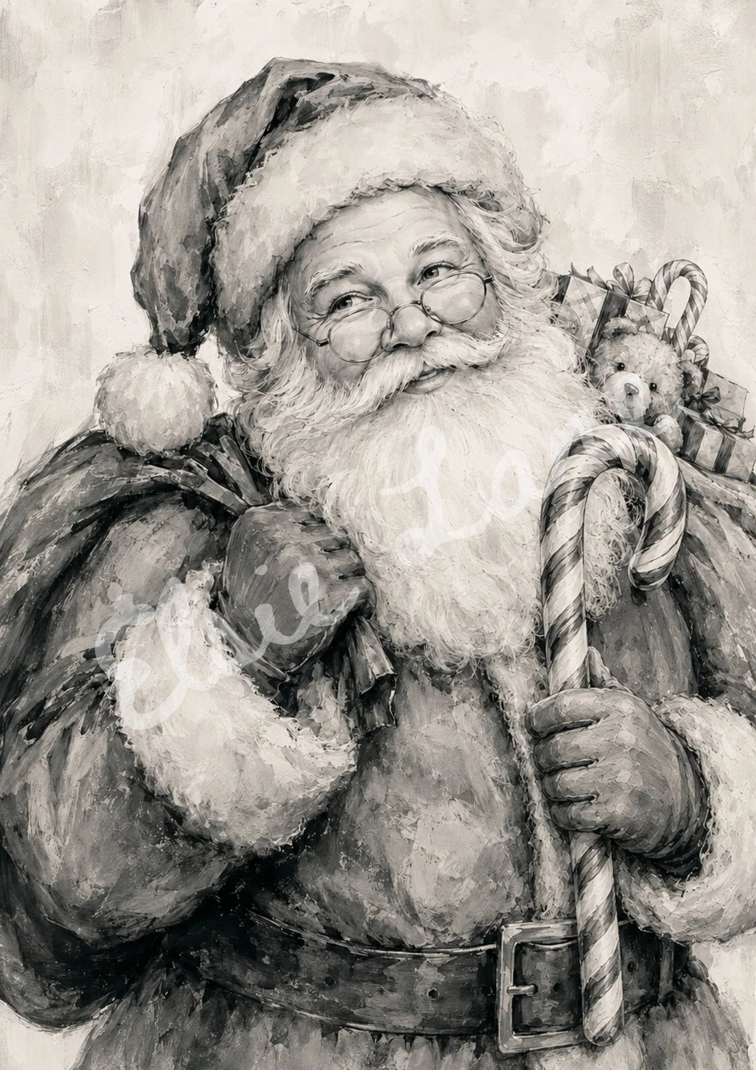 Santa's Sweet Traditions EL003 - A4 8.3 x 11.7 - Elsie Lane