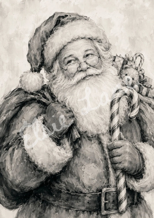 Santa's Sweet Traditions EL003 - A4 8.3 x 11.7 - Elsie Lane