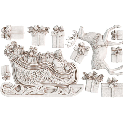 Santa's Sleigh - IOD Decor Mould