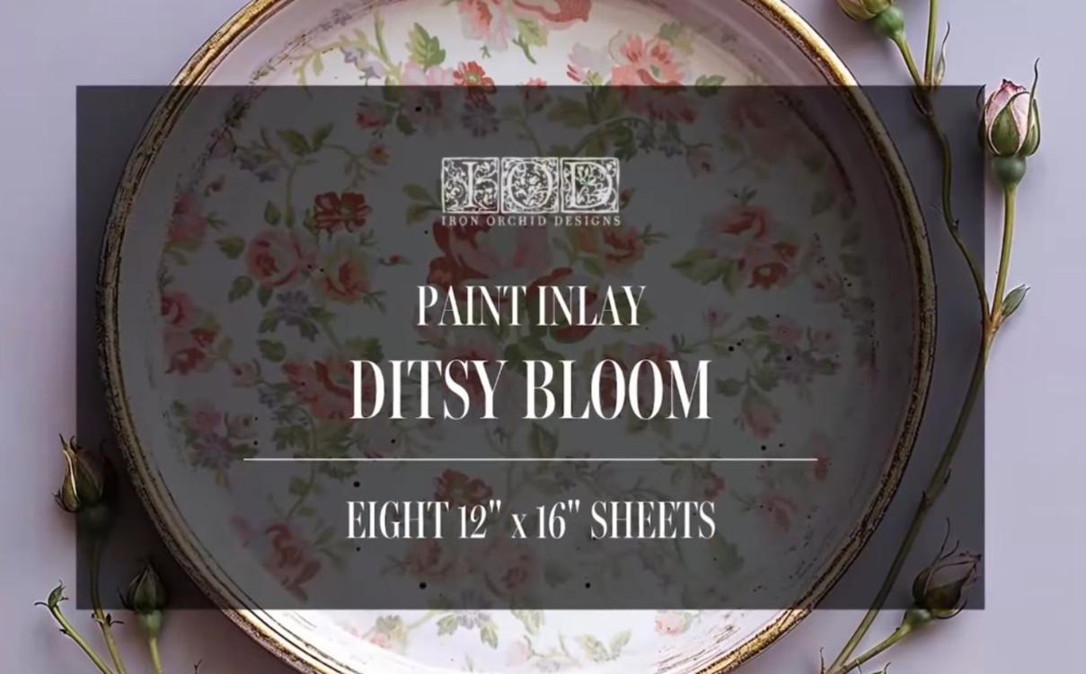 Ditsy Bloom - 8 Sheet, 12x16 Pad IOD Paint Inlay™