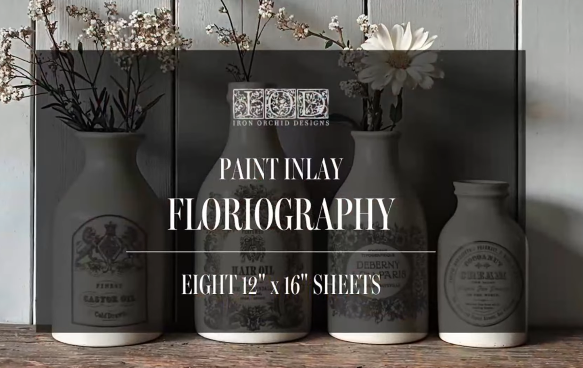 Floriography - 8 Sheet, 12x16 Pad IOD Paint Inlay™