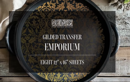 Emporium - Gilded Collection - 8 Sheet, 12x16 Pad IOD Decor Transfer™