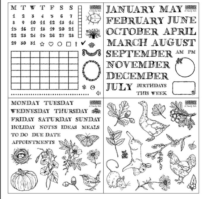 A Timely Tale 6x6 (4 sheets) - IOD Decor Stamp 2026