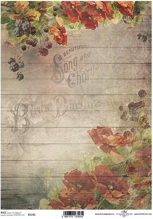 Song and Chorus R1191 - A4 8.3 x 11.7 Rice Paper by ITD Collection