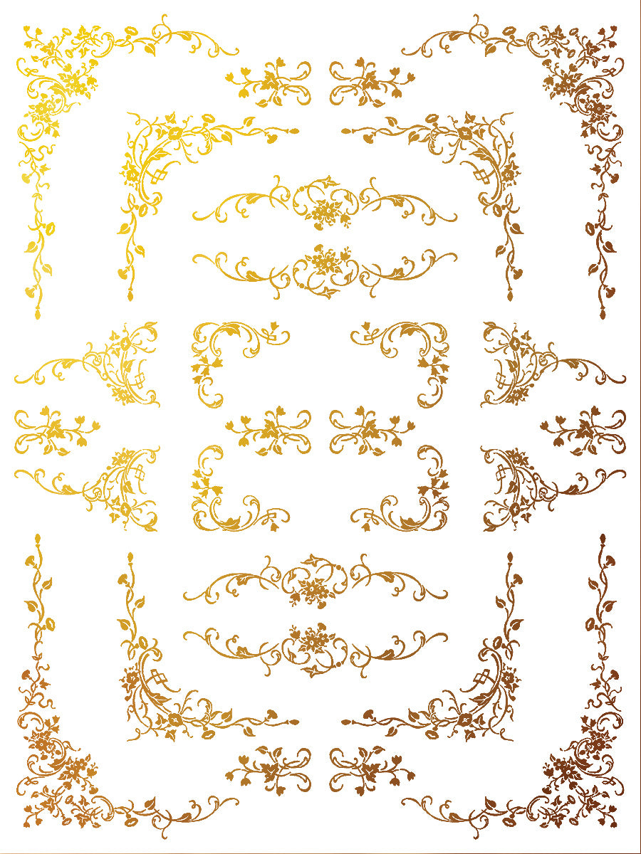 Si Belle - Gilded Collection - 4 Sheet, 12x16 Pad IOD Decor Transfer™