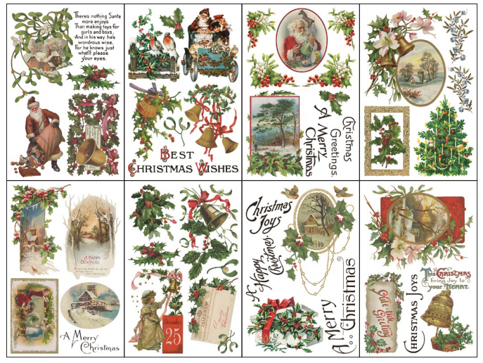 Christmas Joy - 8 Sheet, 8x12 Pad IOD Decor Transfer™
