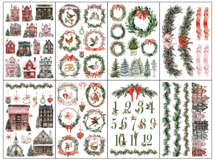 Partridge Lane - 8 Sheet, 8x12 Pad IOD Decor Transfer™