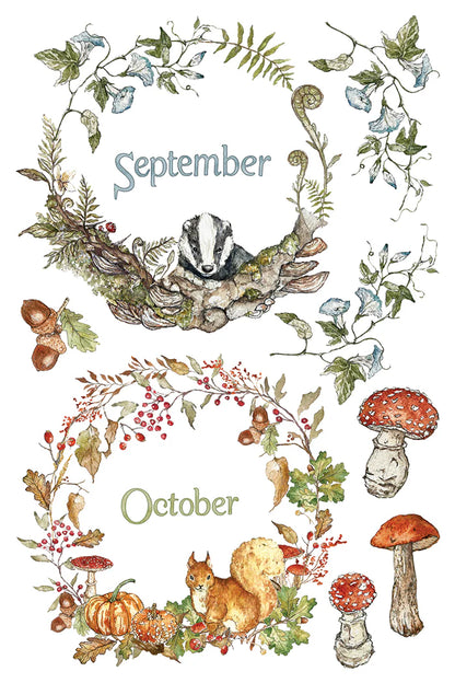The Bramblewoods Diary - 8 Sheet, 8x12 Pad IOD Decor Transfer™ 2026