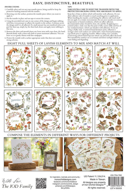The Bramblewoods Diary - 8 Sheet, 8x12 Pad IOD Decor Transfer™ 2026