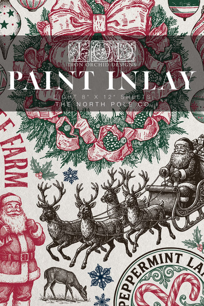 The North Pole - 8 Sheet, 8x12 Pad IOD Paint Inlay™ 2026 Limited