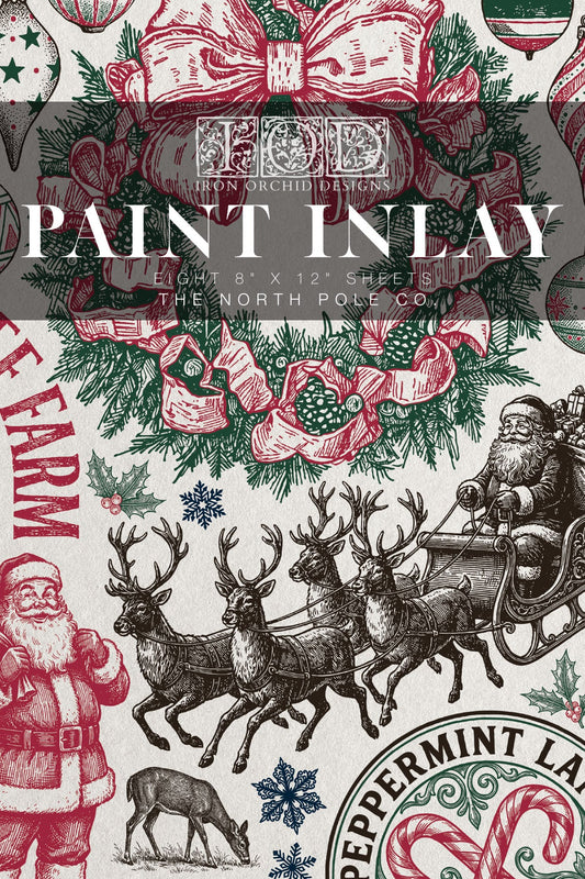 The North Pole - 8 Sheet, 8x12 Pad IOD Paint Inlay™ 2026 Limited