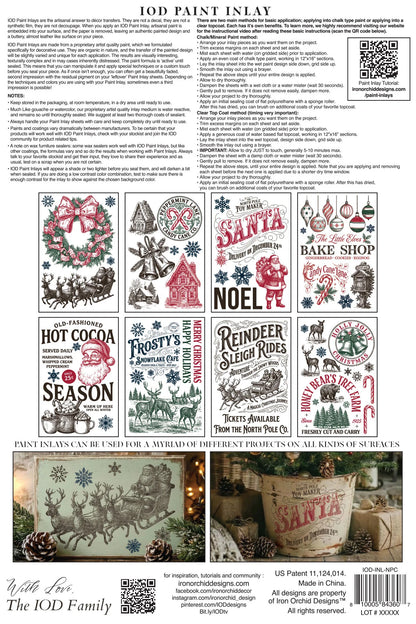 The North Pole - 8 Sheet, 8x12 Pad IOD Paint Inlay™ 2026 Limited