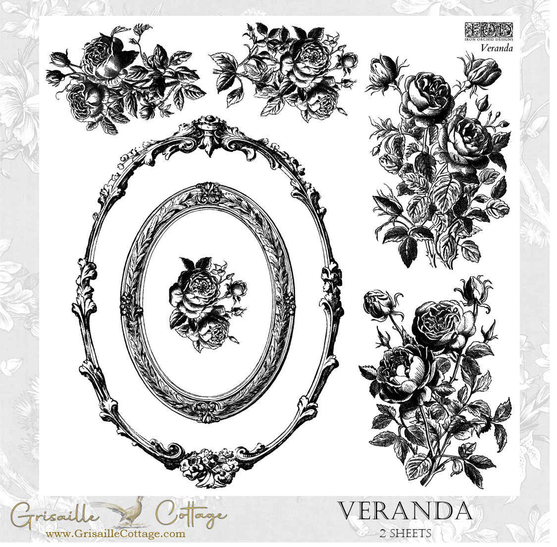 Veranda 2-Sheet Set - IOD Decor Stamp