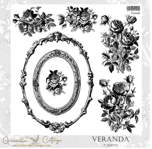Veranda 2-Sheet Set - IOD Decor Stamp