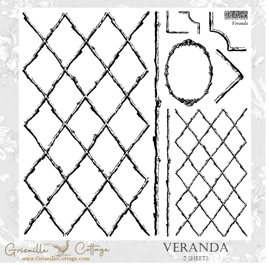 Veranda 2-Sheet Set - IOD Decor Stamp