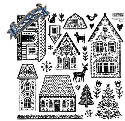 Gingerbread Lane - IOD Decor Stamp 2026