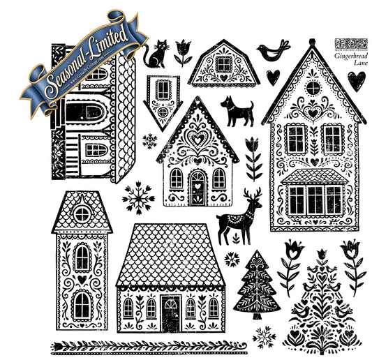 Gingerbread Lane - IOD Decor Stamp 2026