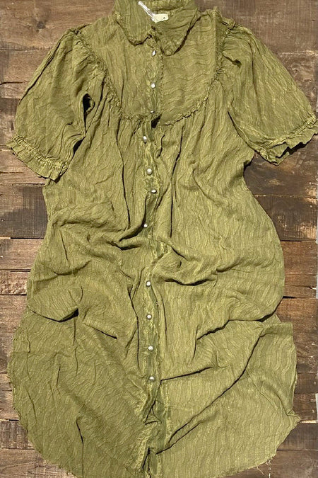Evening Waves Duster / Dress, Vintage Olive - Jaded Gypsy