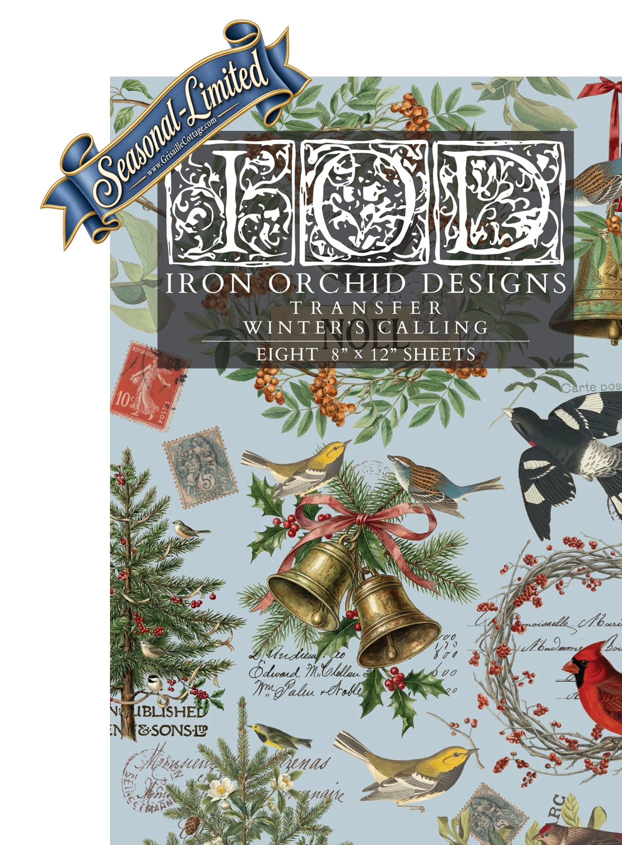 Winter's Calling - 8 Sheet, 8x12 Pad IOD Decor Transfer™ 2026 Limited