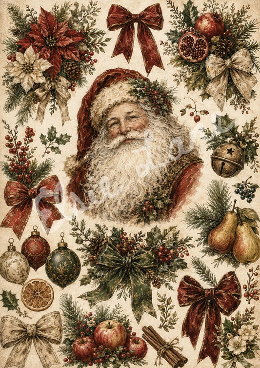 Yuletide Treasures EL001 - A4 8.3 x 11.7 - Elsie Lane
