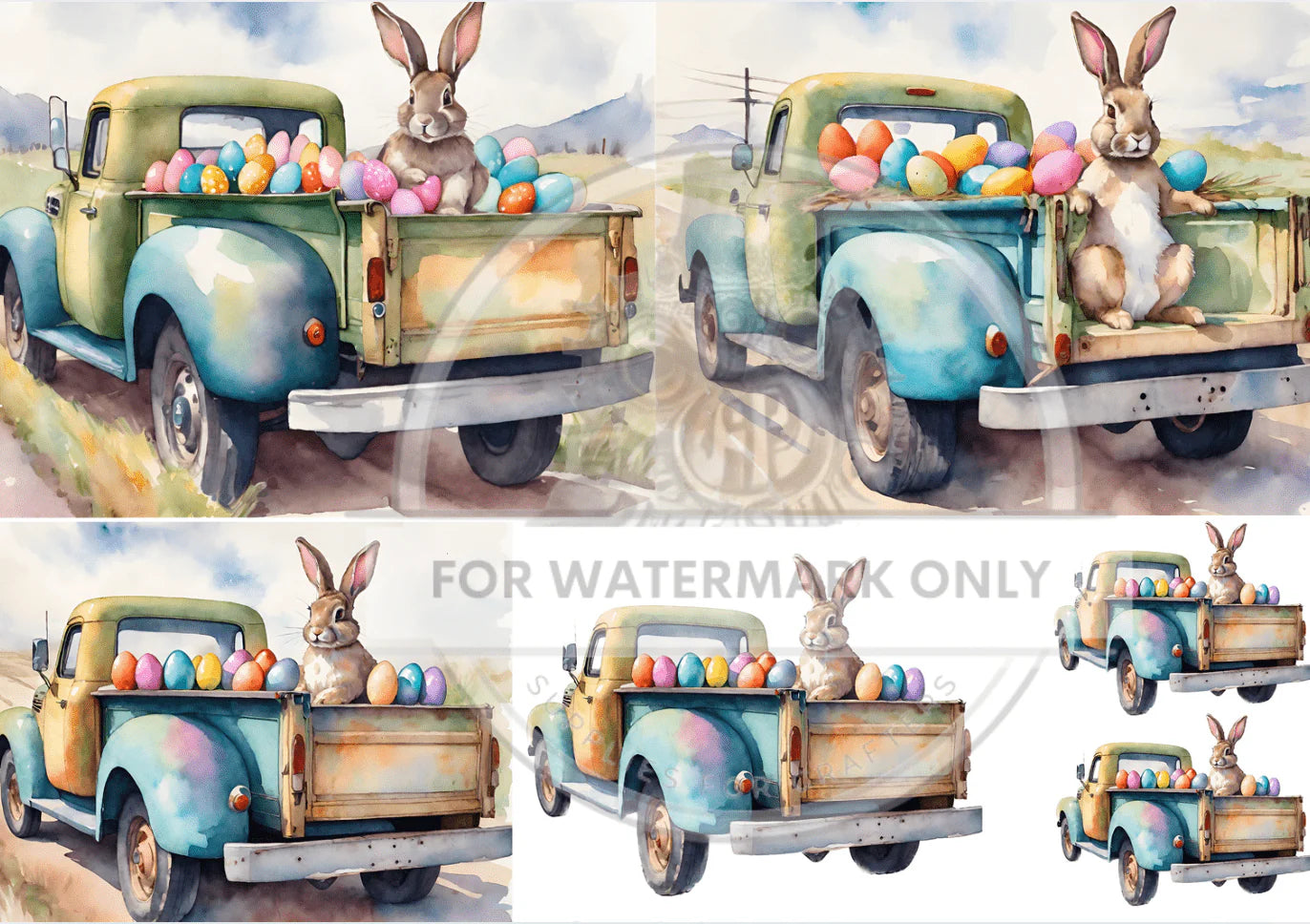 Easter Delivery DC239 - A4 8.3 x 11.7 Rice Paper by ITD Collection