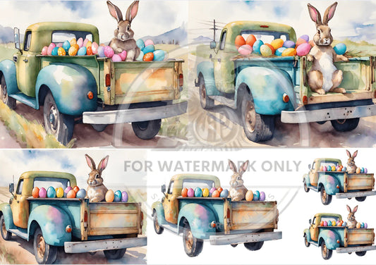 Easter Delivery DC239 - A4 8.3 x 11.7 Rice Paper by ITD Collection