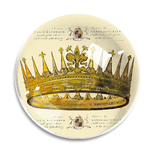 Vintage Crown Crystal Paperweight