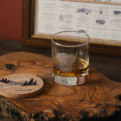 Highland Cow Glass 11.5oz
