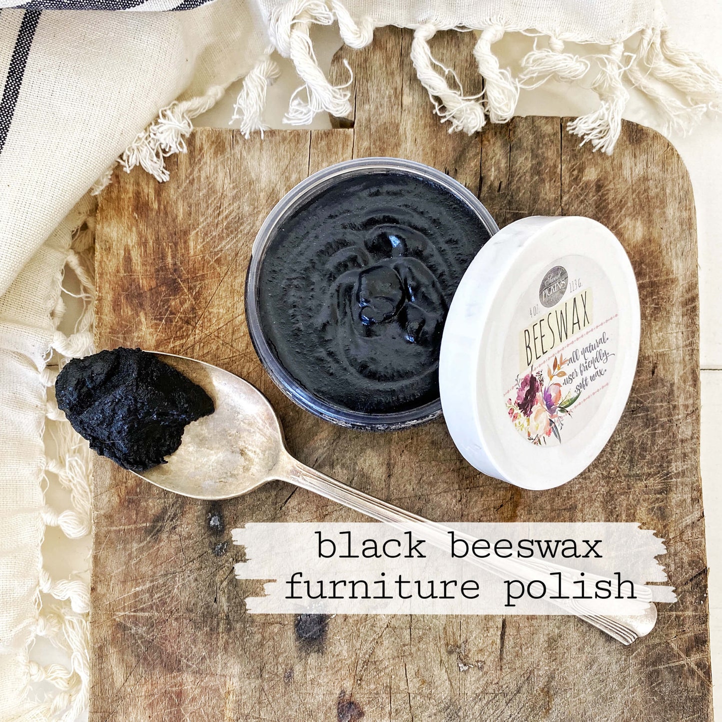 beeswax furniture polish – black
