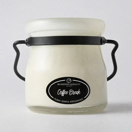 Coffee Break 5oz Cream Jar - Milkhouse Candle Company