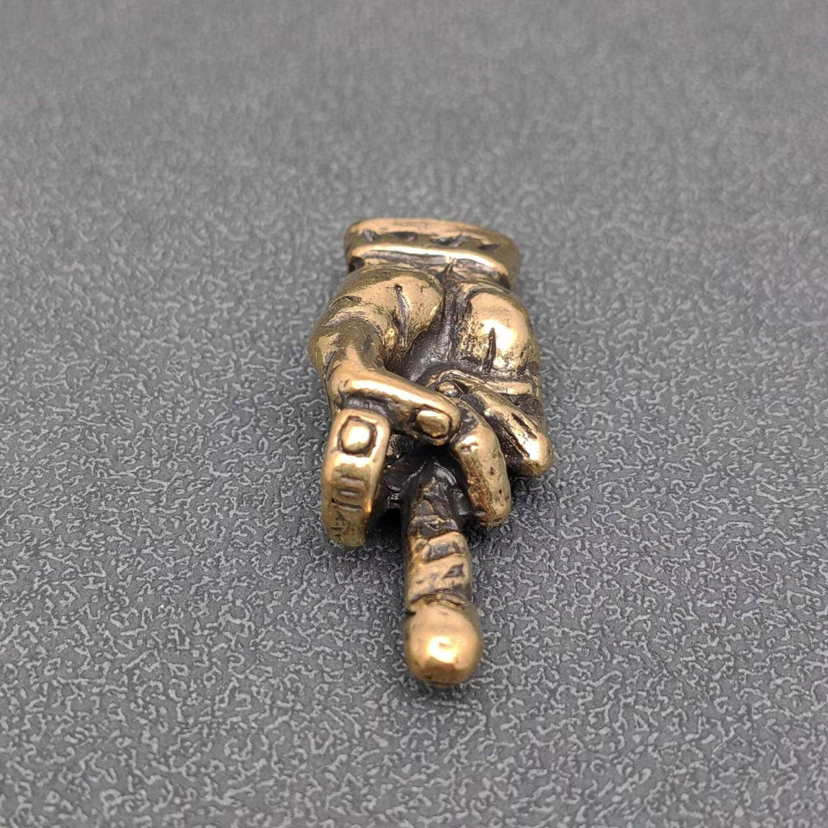 Middle Finger Bronzed Trinket