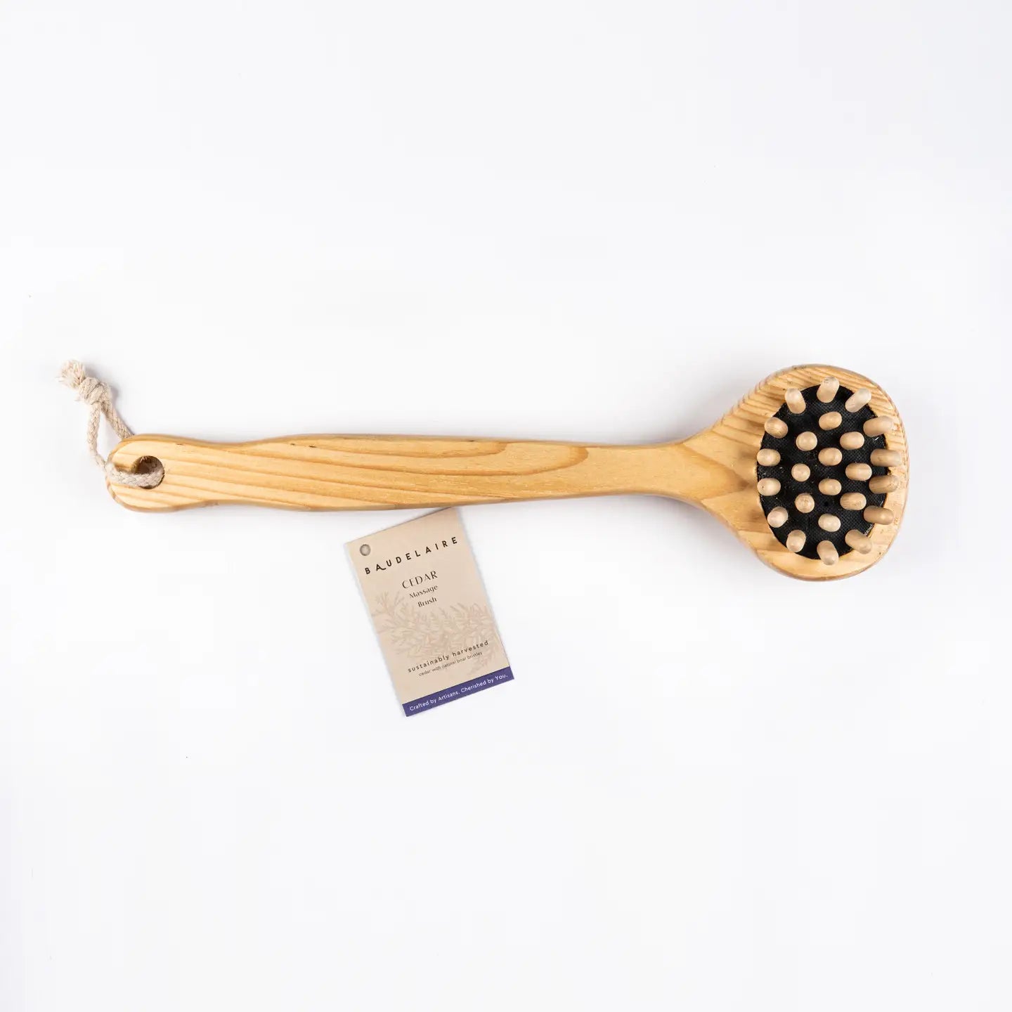 Cedar Massage Brush 13in